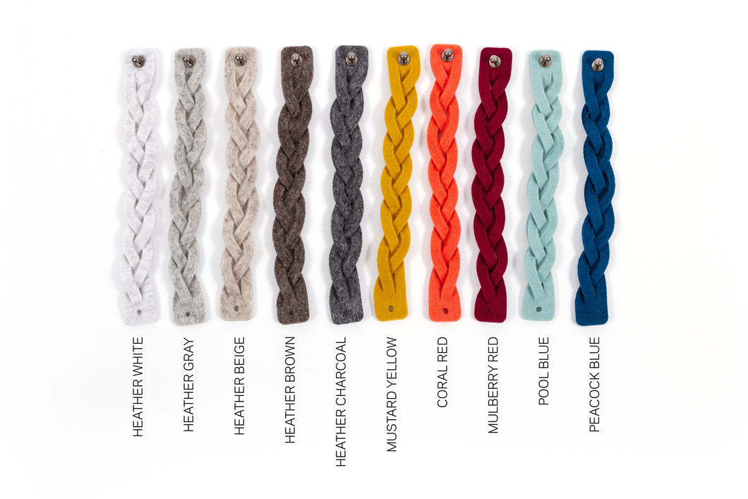 HAND BRAIDED FELT NAPKIN RING