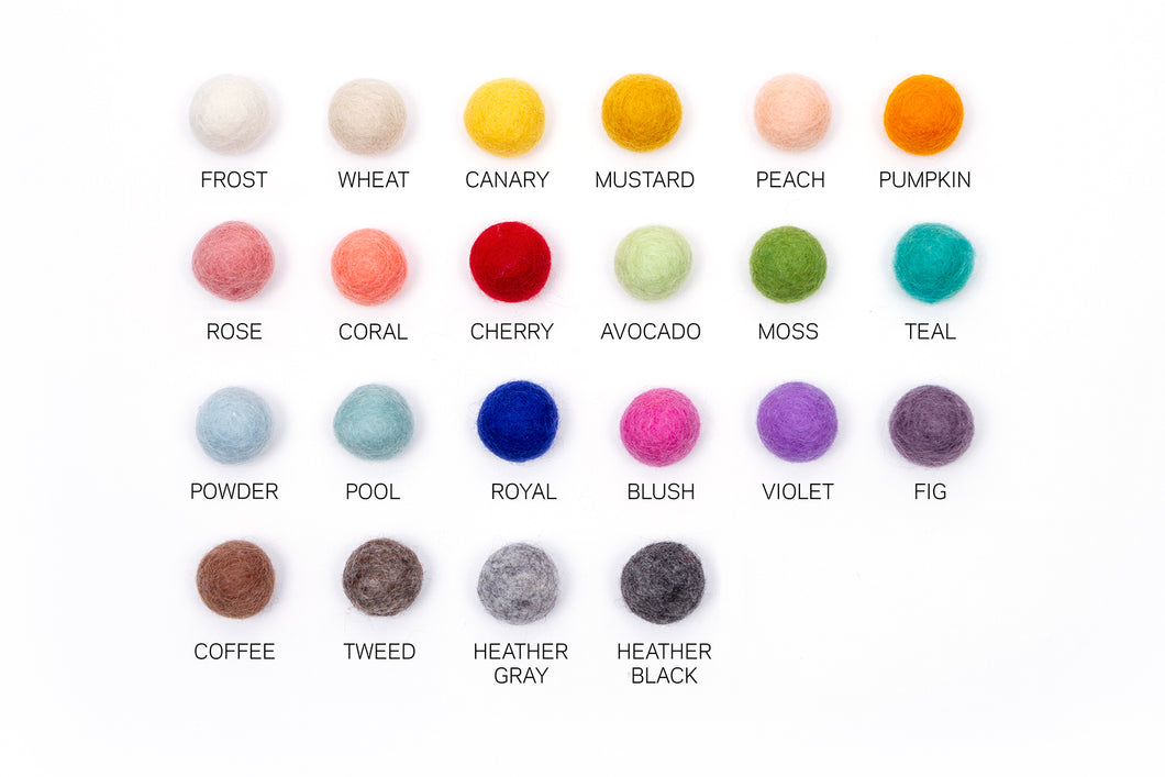FELT BALL HAIR BOBBLE