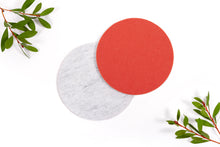 MULTI COLORED FELT TRIVETS 6"