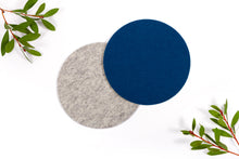 MULTI COLORED FELT TRIVETS 6"