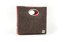 STRIPED FELT TOTE