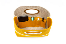 STRIPED FELT TOTE