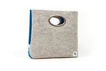 STRIPED FELT TOTE