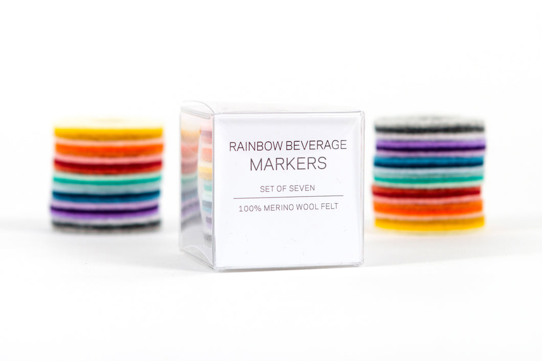 RAINBOW BEVERAGE MARKERS