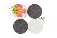 MULTI COLORED FELT COASTERS