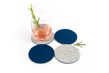 MULTI COLORED FELT COASTERS