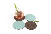 MULTI COLORED FELT COASTERS