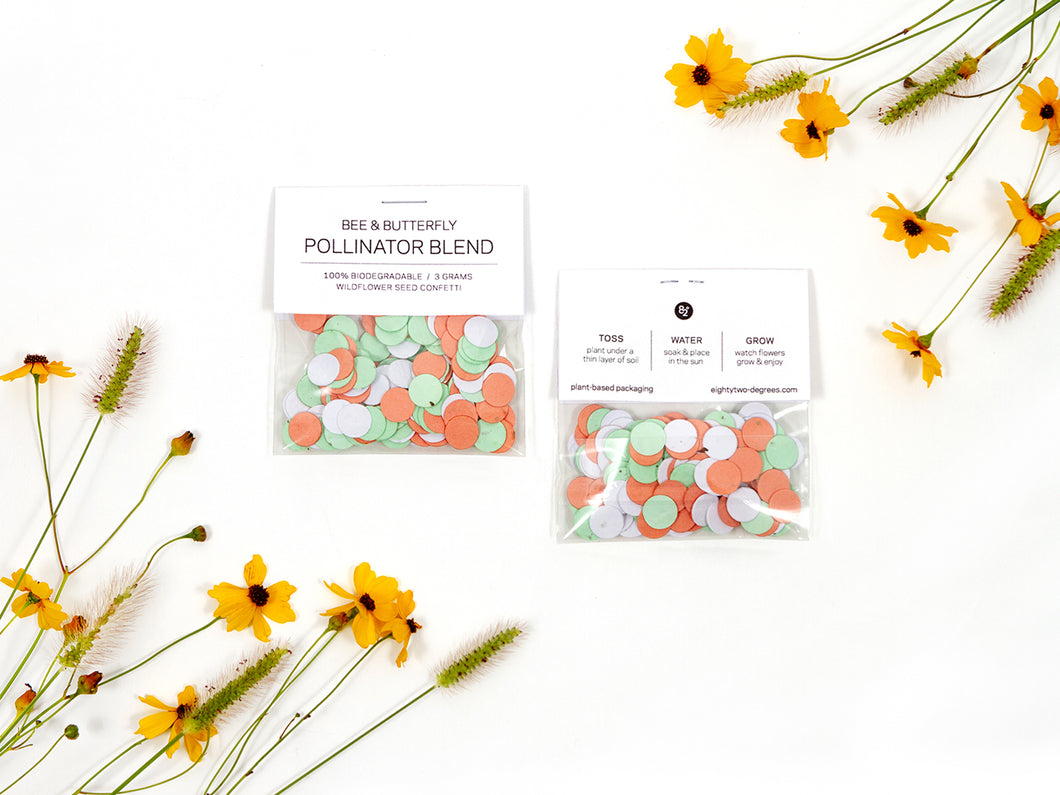 flower seed confetti Multi Colored Wildflower Seed Confetti