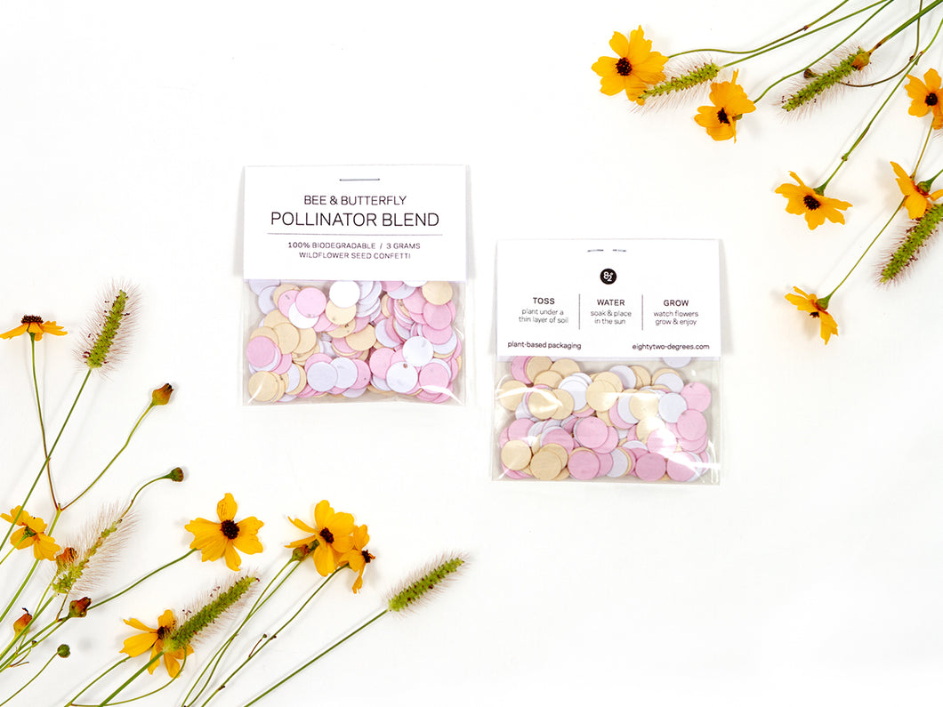 flower seed confetti Multi Colored Wildflower Seed Confetti