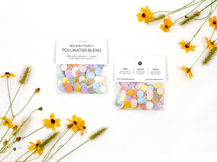 MULTI COLORED WILDFLOWER SEED CONFETTI - LARGE