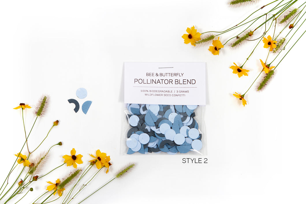 wildflower seed paper cannon Die Cut Wildflower Seed Confetti