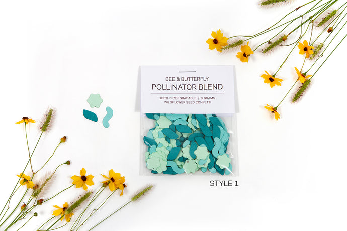 Die Cut Wildflower Seed Confetti - Green