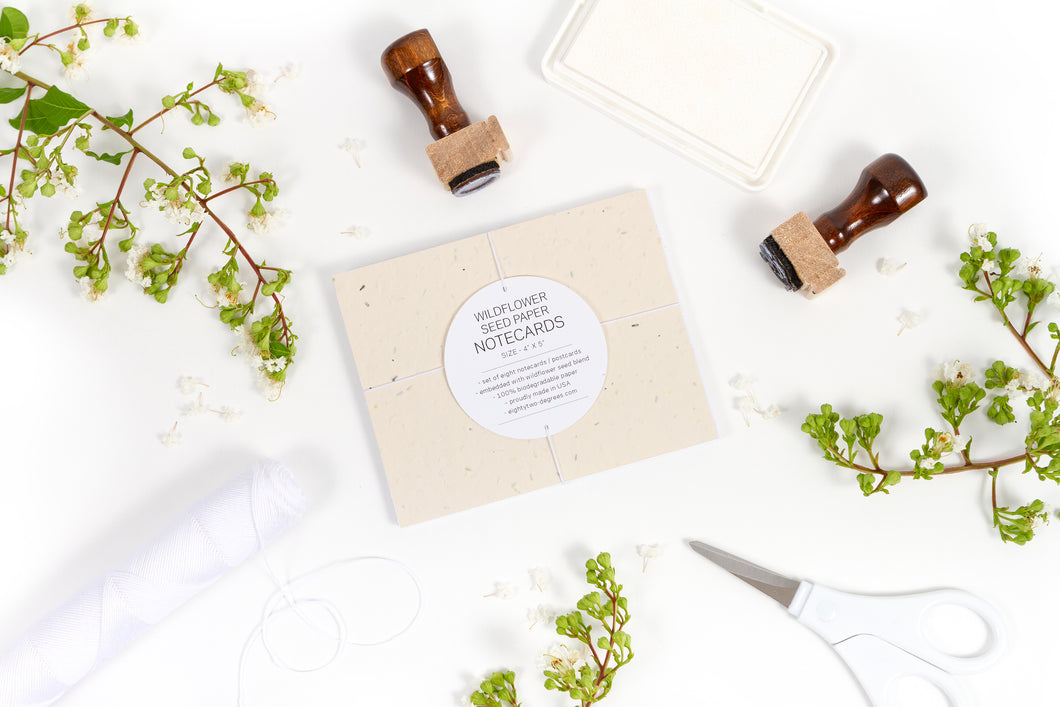 wildflower seeded paper WILDFLOWER SEED NOTECARDS – Studio 82°